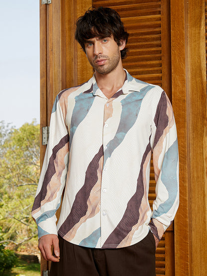 Abstract-Topography Imprint Shirt