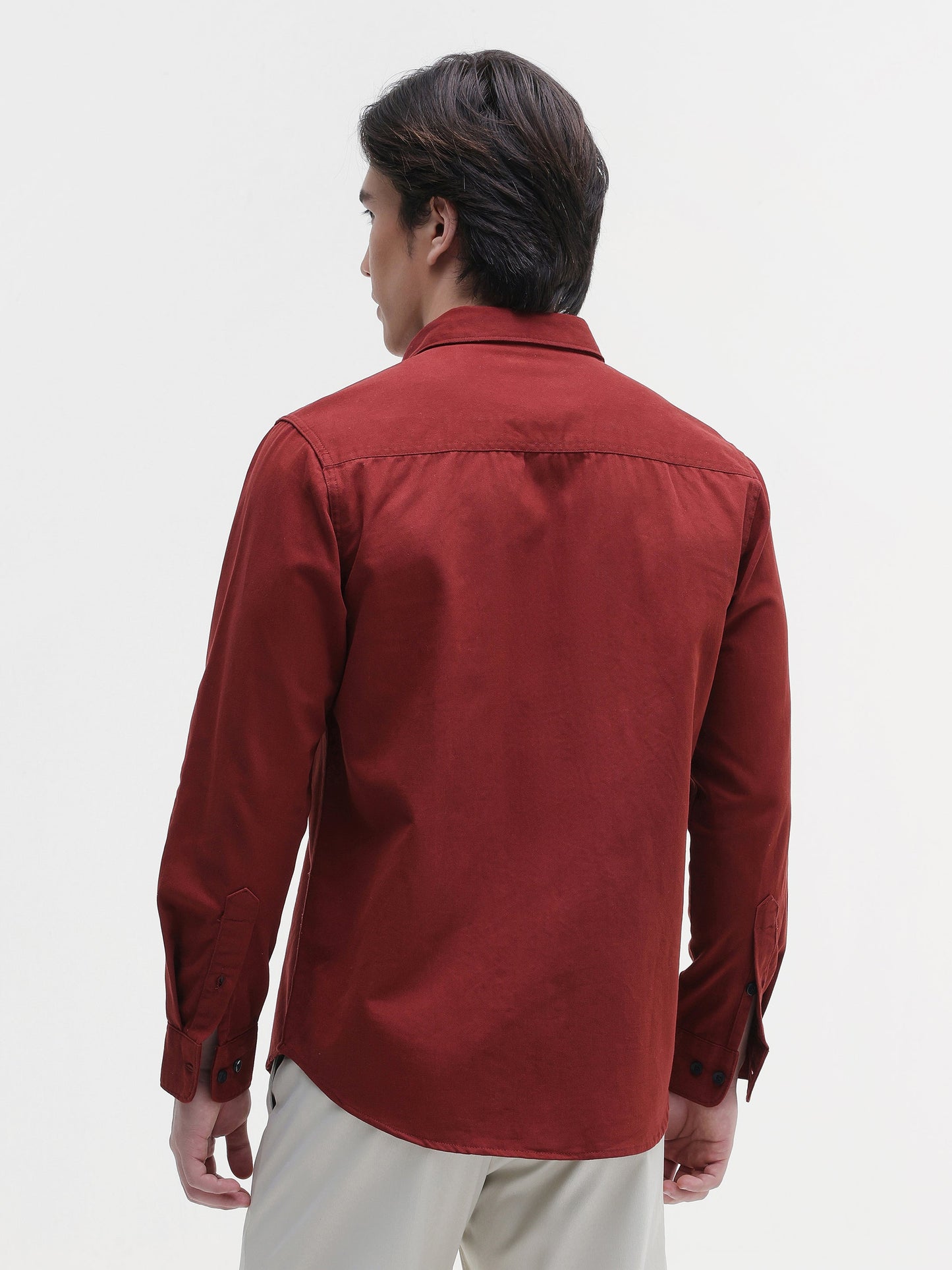 Twill Flap Pocket Regular Fit Shirt