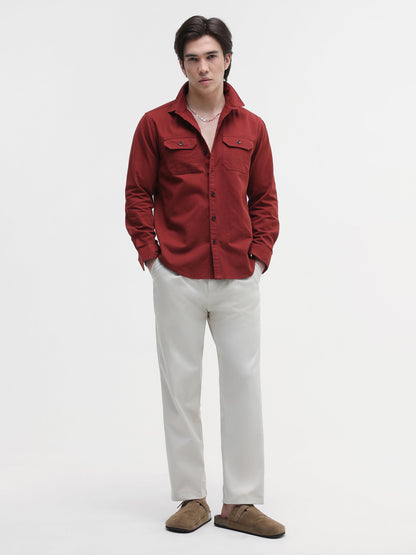 Twill Flap Pocket Regular Fit Shirt