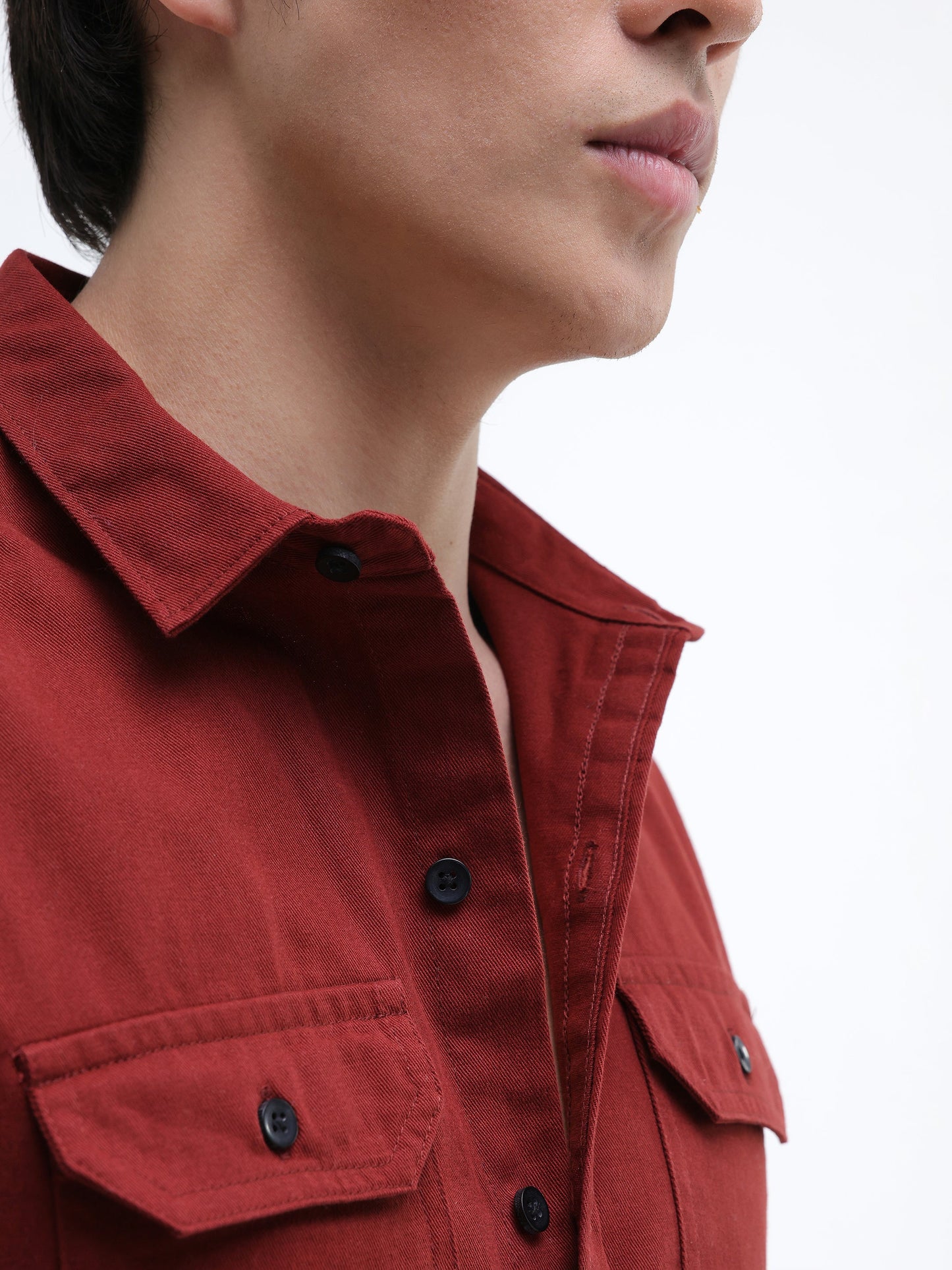 Twill Flap Pocket Regular Fit Shirt