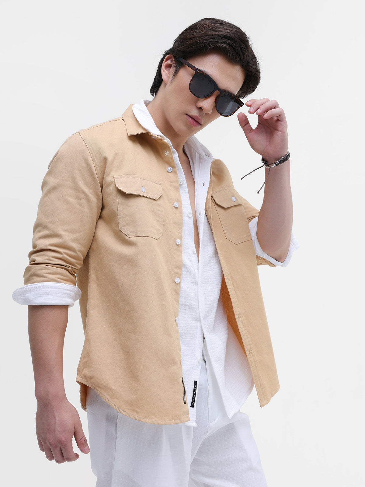 Twill Flap Pocket Regular Fit Shirt