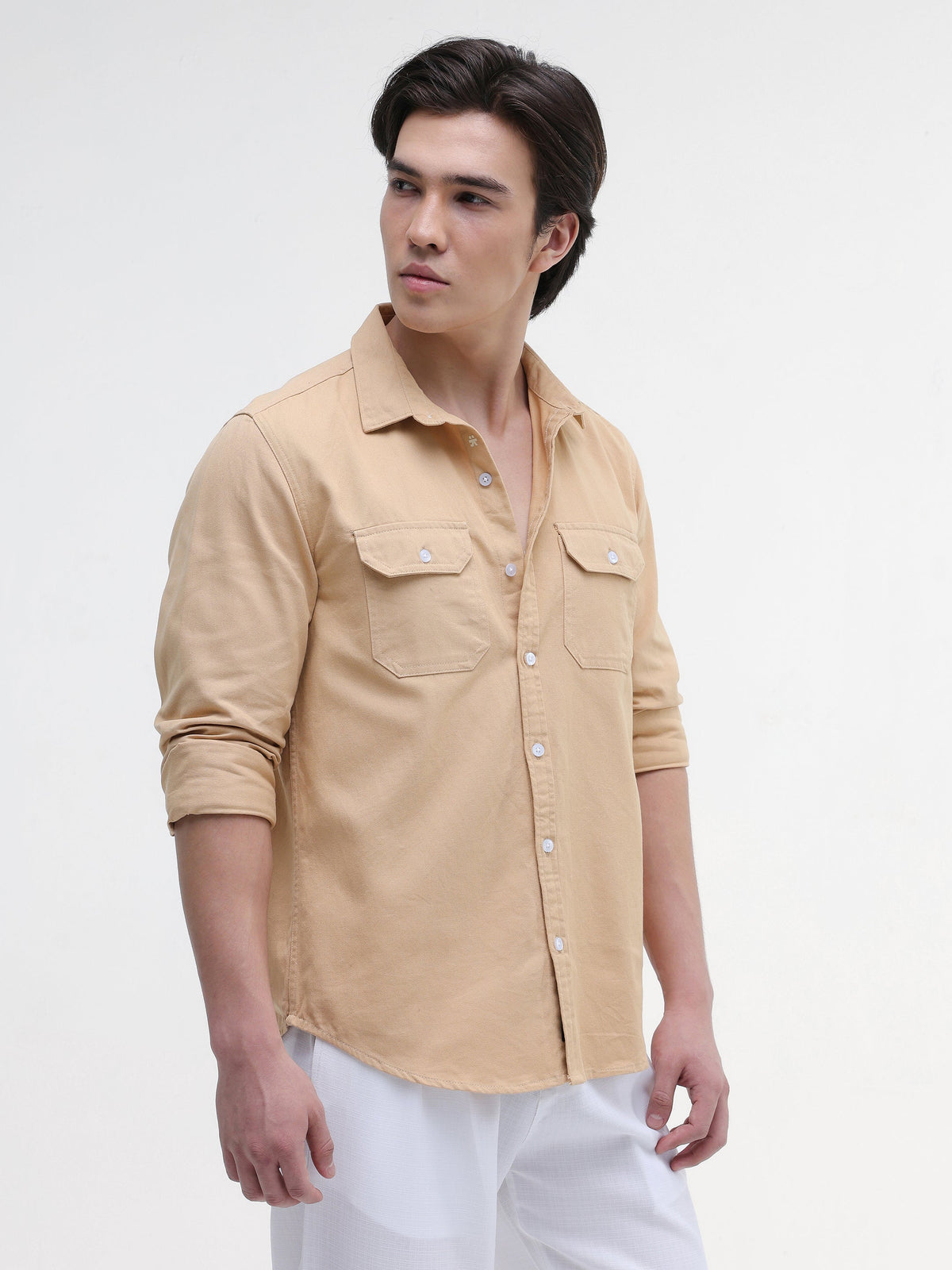 Twill Flap Pocket Regular Fit Shirt