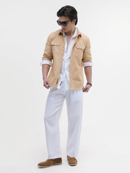 Twill Flap Pocket Regular Fit Shirt