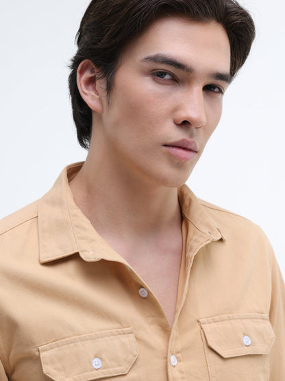 Twill Flap Pocket Regular Fit Shirt