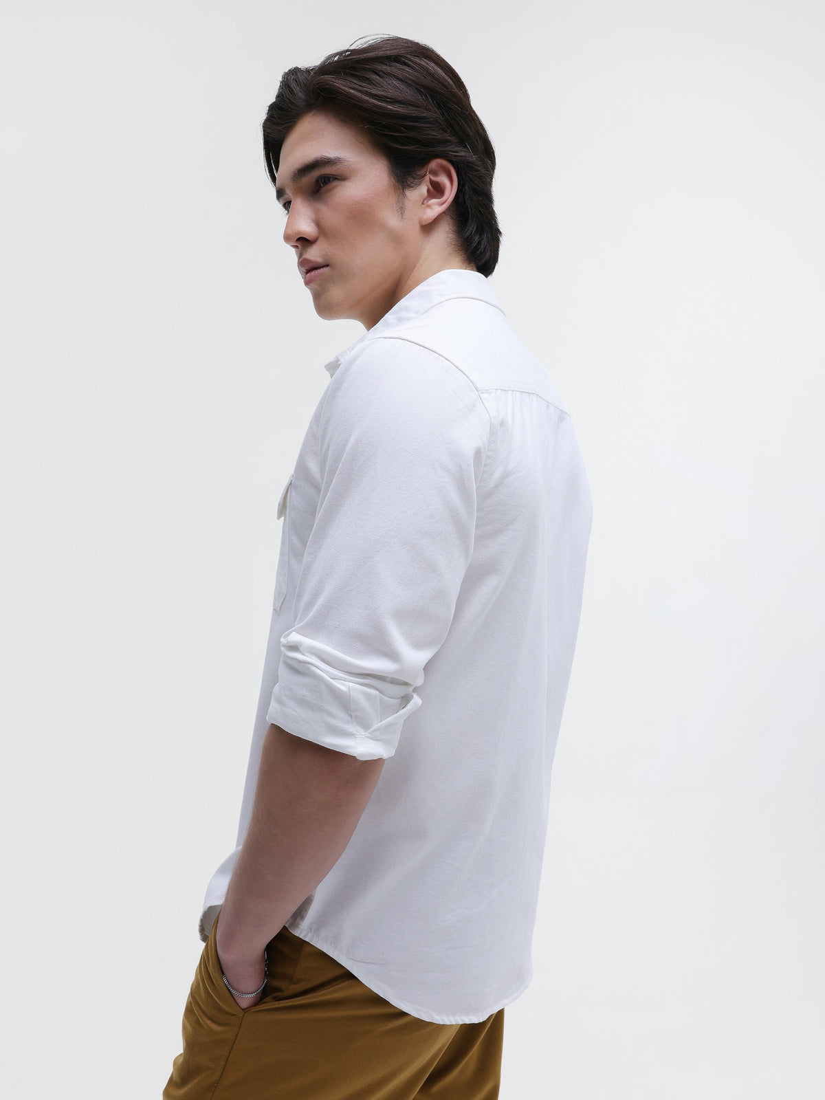 Twill Flap Pocket Regular Fit Shirt