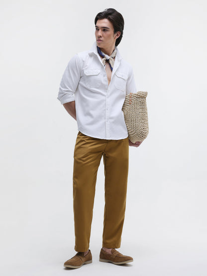Twill Flap Pocket Regular Fit Shirt