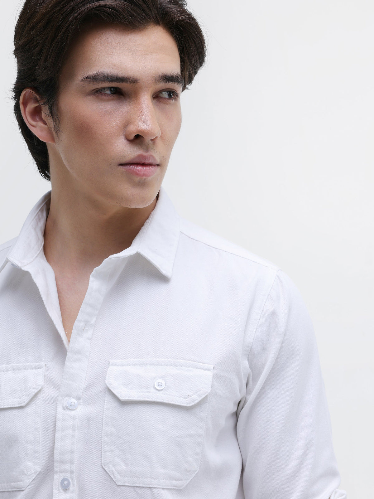 Twill Flap Pocket Regular Fit Shirt