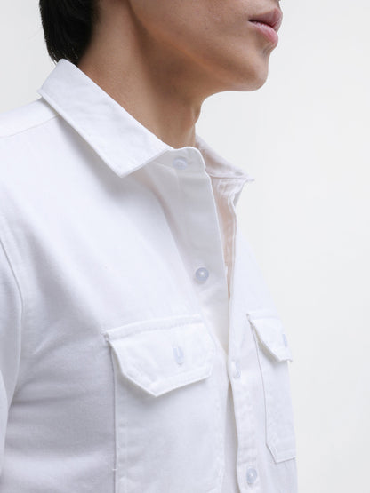 Twill Flap Pocket Regular Fit Shirt
