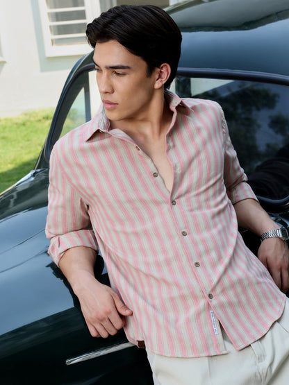 Yarn Dyed Stripes Regular Fit Shirt