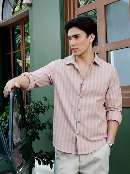Yarn Dyed Stripes Regular Fit Shirt
