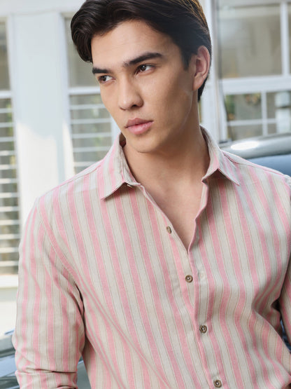 Yarn Dyed Stripes Regular Fit Shirt
