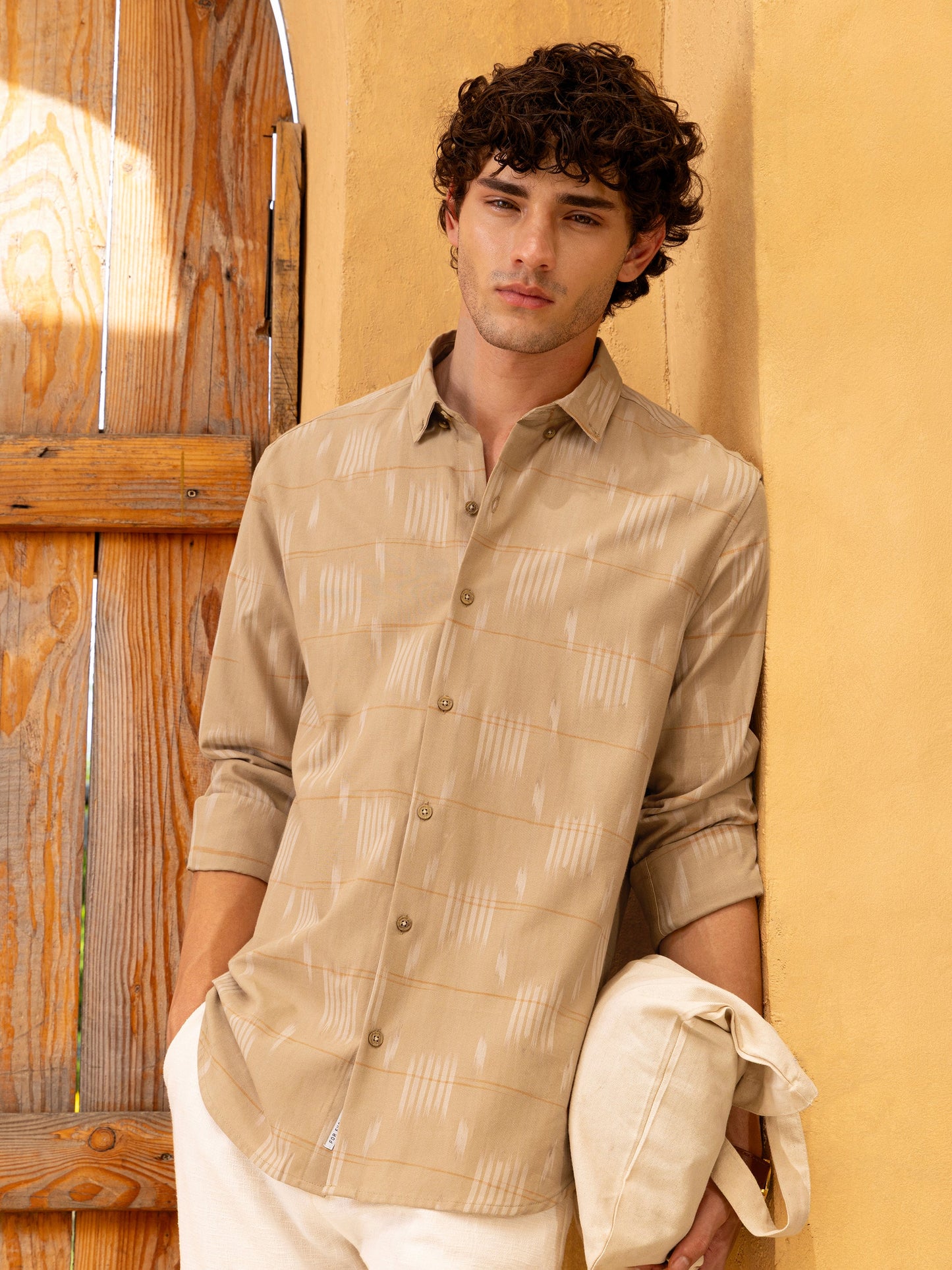 Yarn Dyed Button-Down Regular Fit Shirt