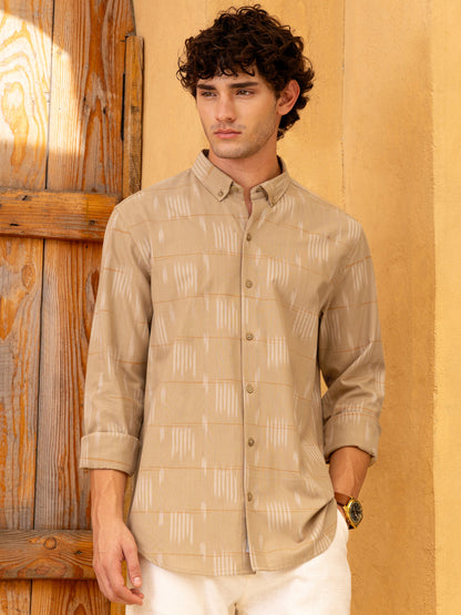 Yarn Dyed Button-Down Regular Fit Shirt