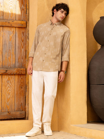 Yarn Dyed Button-Down Regular Fit Shirt