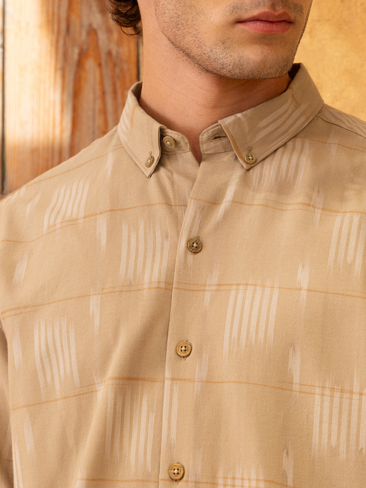Yarn Dyed Button-Down Regular Fit Shirt