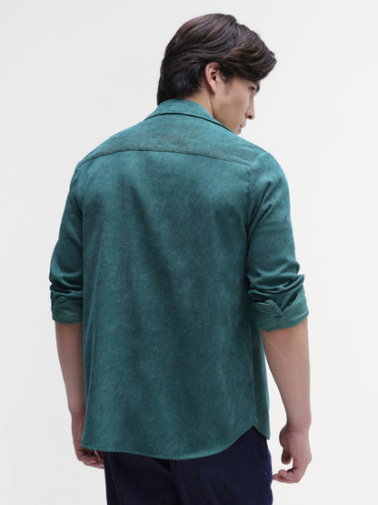 Patch Pocket Corduroy Regular Fit Shirt