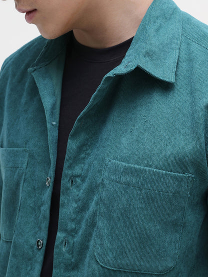 Patch Pocket Corduroy Regular Fit Shirt