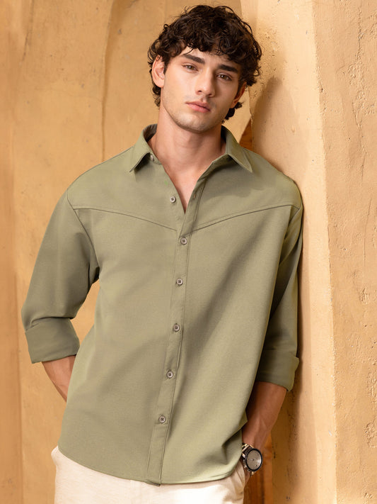 Solid Oversized Fit Shirt