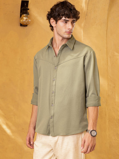 Solid Oversized Fit Shirt