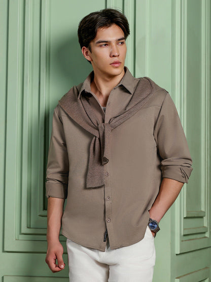 Solid Oversized Fit Shirt