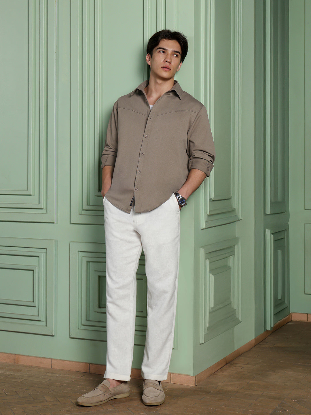Solid Oversized Fit Shirt