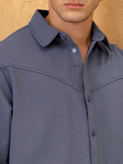 Solid Oversized Fit Shirt