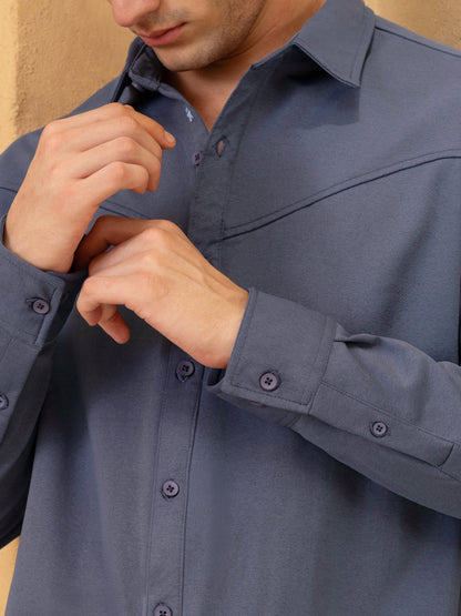 Solid Oversized Fit Shirt