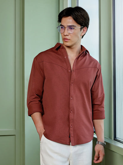 Solid Oversized Fit Shirt
