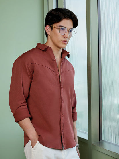 Solid Oversized Fit Shirt