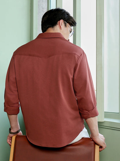 Solid Oversized Fit Shirt