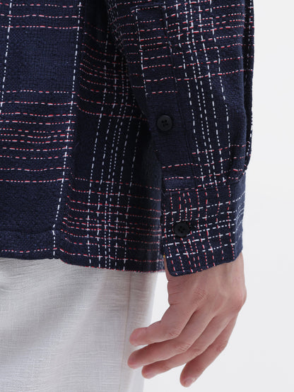 Yarn Dyed Check Oversized Fit Shirt