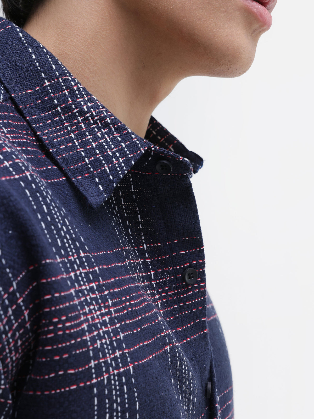 Yarn Dyed Check Oversized Fit Shirt
