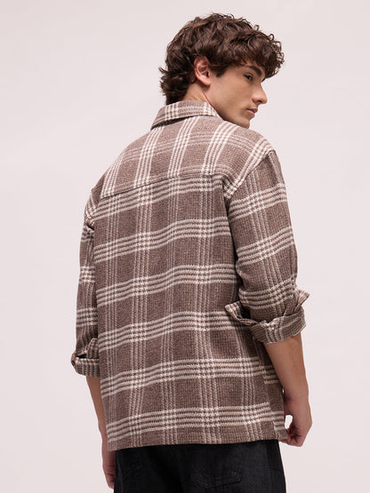 Men's Yarn Dyed Checks Relaxed Fit Shirt