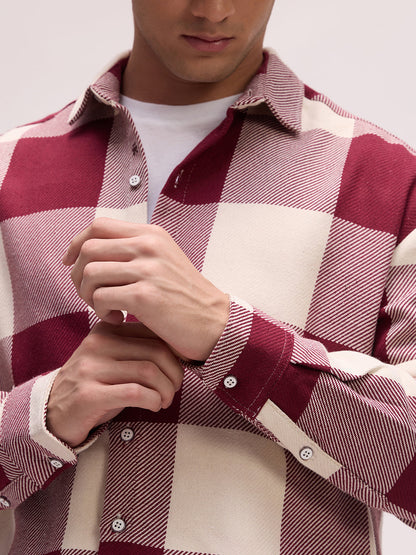 Men's Yarn Dyed Checks Oversized Fit Shirt