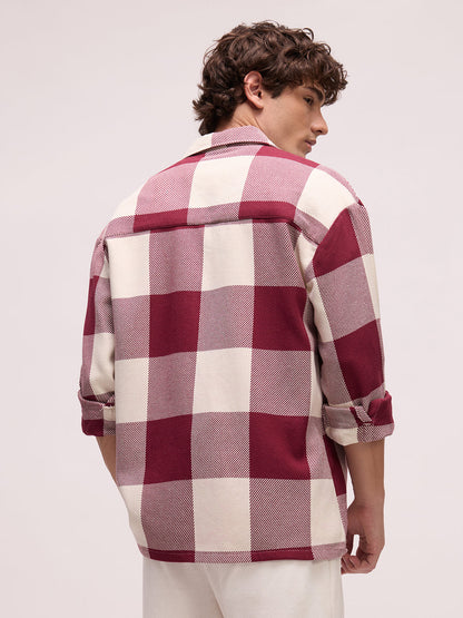 Men's Yarn Dyed Checks Oversized Fit Shirt