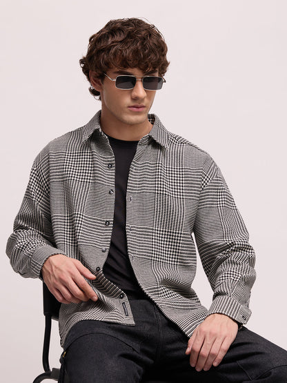 Men's Yarn Dyed Checks Oversized Fit Shirt