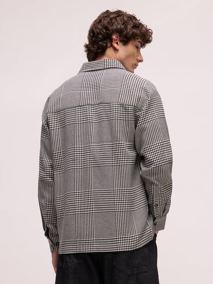 Men's Yarn Dyed Checks Oversized Fit Shirt