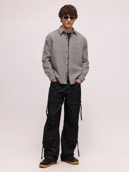 Men's Yarn Dyed Checks Oversized Fit Shirt