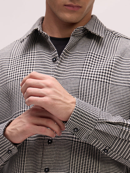 Men's Yarn Dyed Checks Oversized Fit Shirt