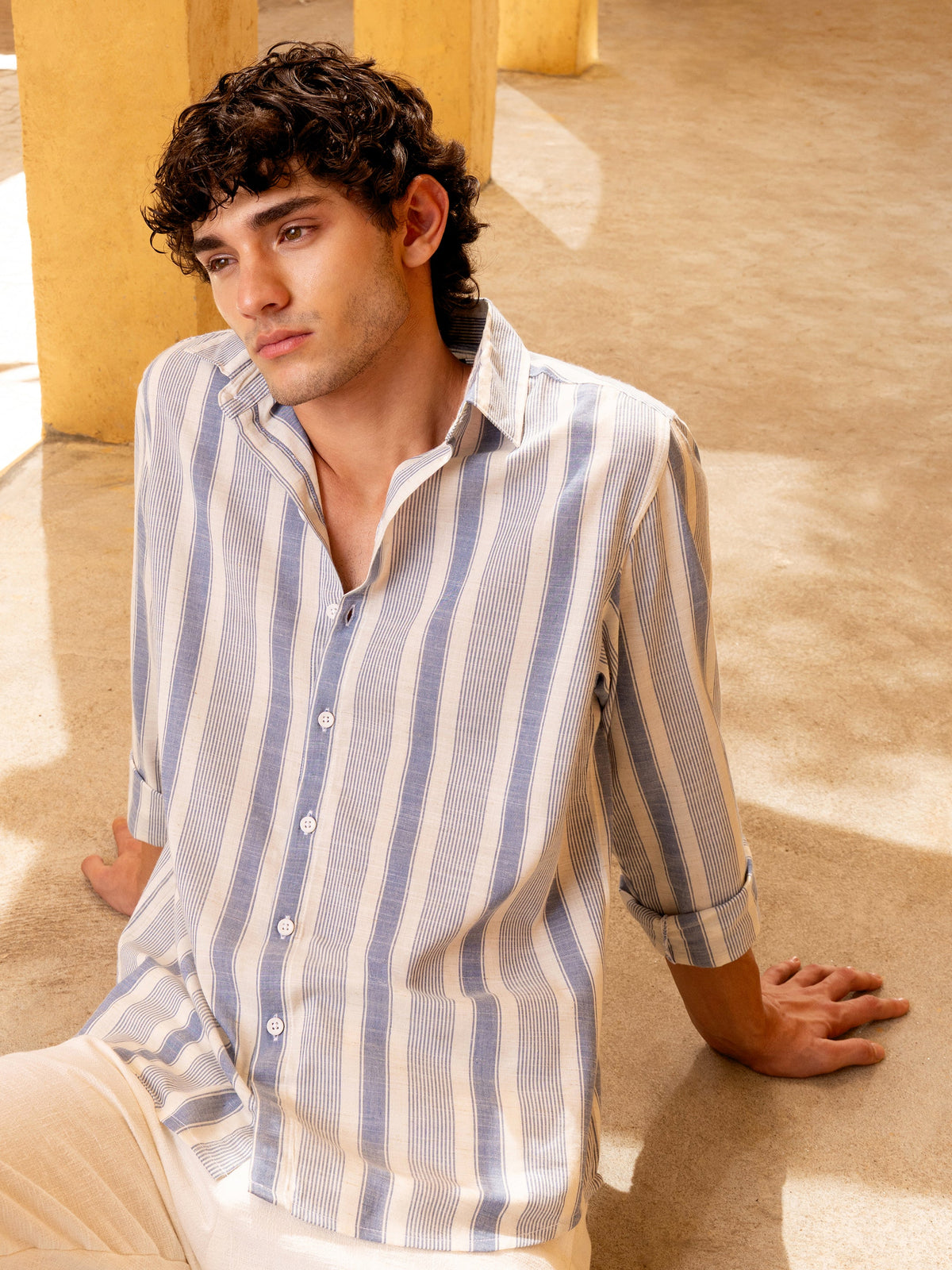 Yarn-Dyed Stripes Regular Fit Shirt