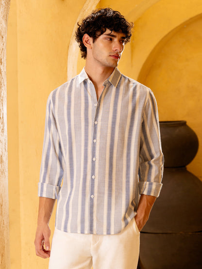 Yarn-Dyed Stripes Regular Fit Shirt