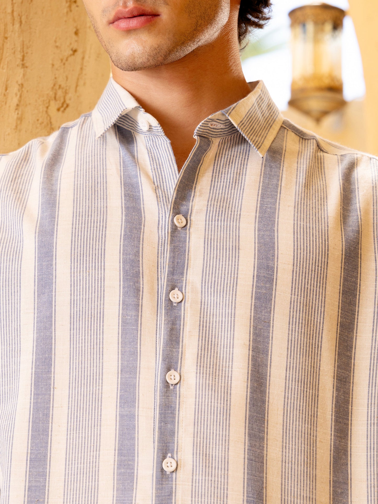 Yarn-Dyed Stripes Regular Fit Shirt