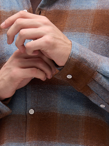 Men's Yarn Dyed Checks Relaxed Fit Shirt