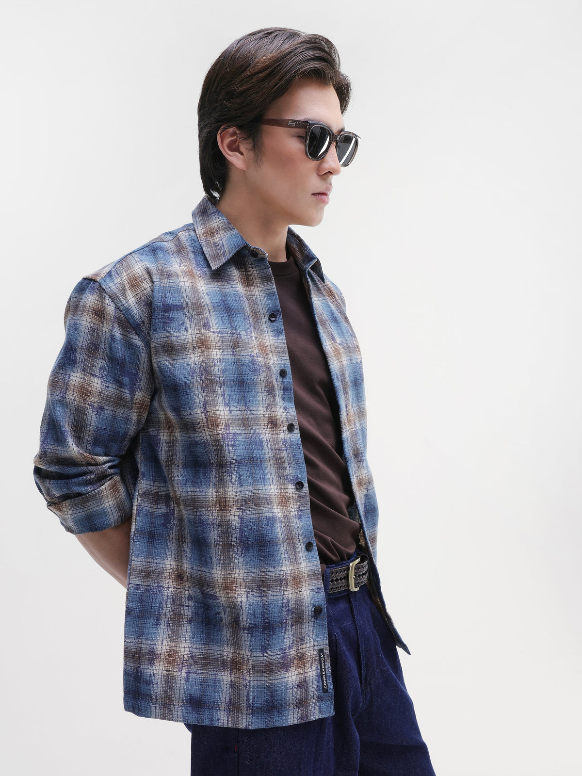 Yarn Dyed Buffalo Checks Oversized Fit Shirt