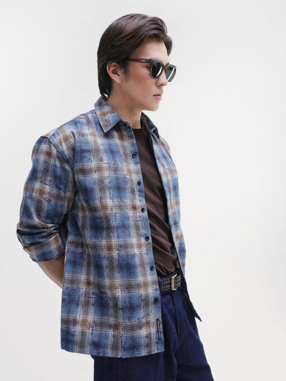 Yarn Dyed Buffalo Checks Oversized Fit Shirt