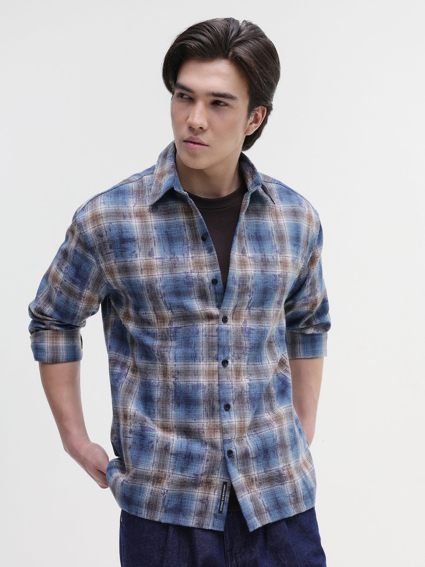 Yarn Dyed Buffalo Checks Oversized Fit Shirt