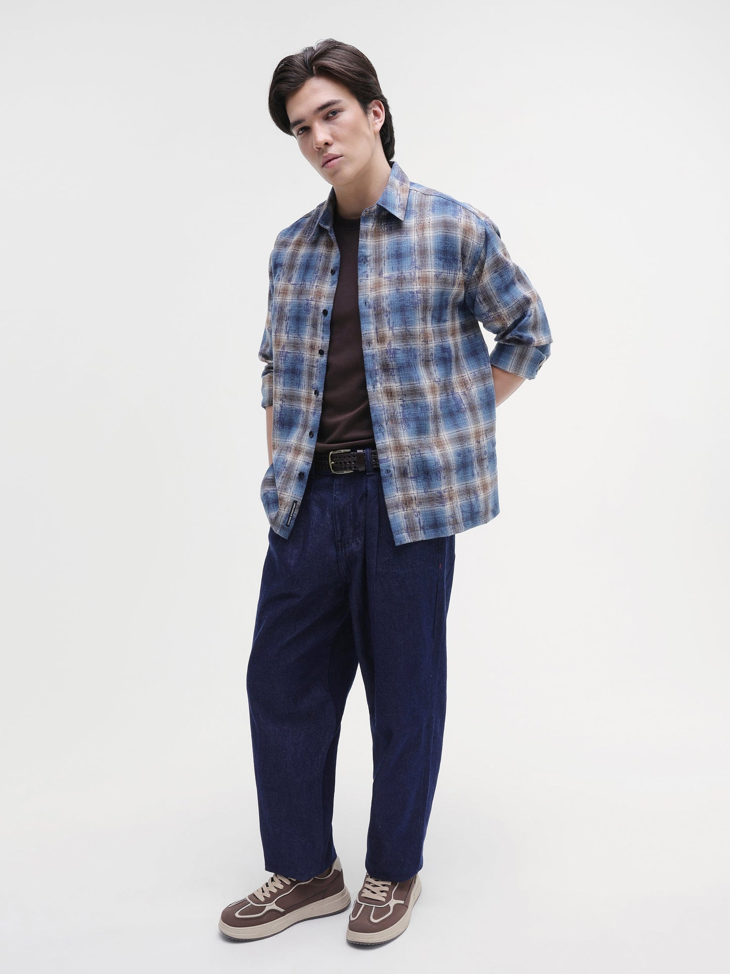 Yarn Dyed Buffalo Checks Oversized Fit Shirt