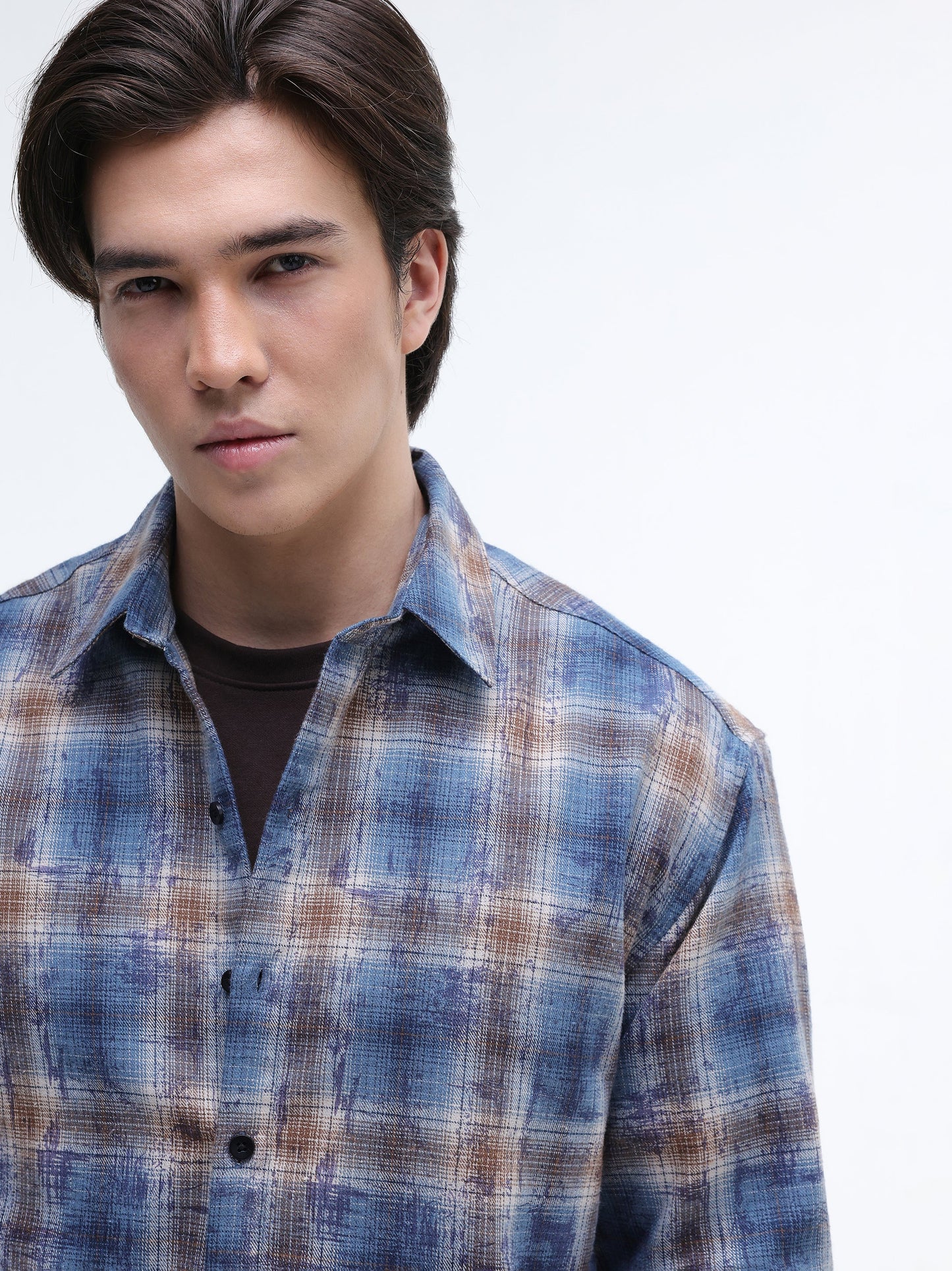 Yarn Dyed Buffalo Checks Oversized Fit Shirt