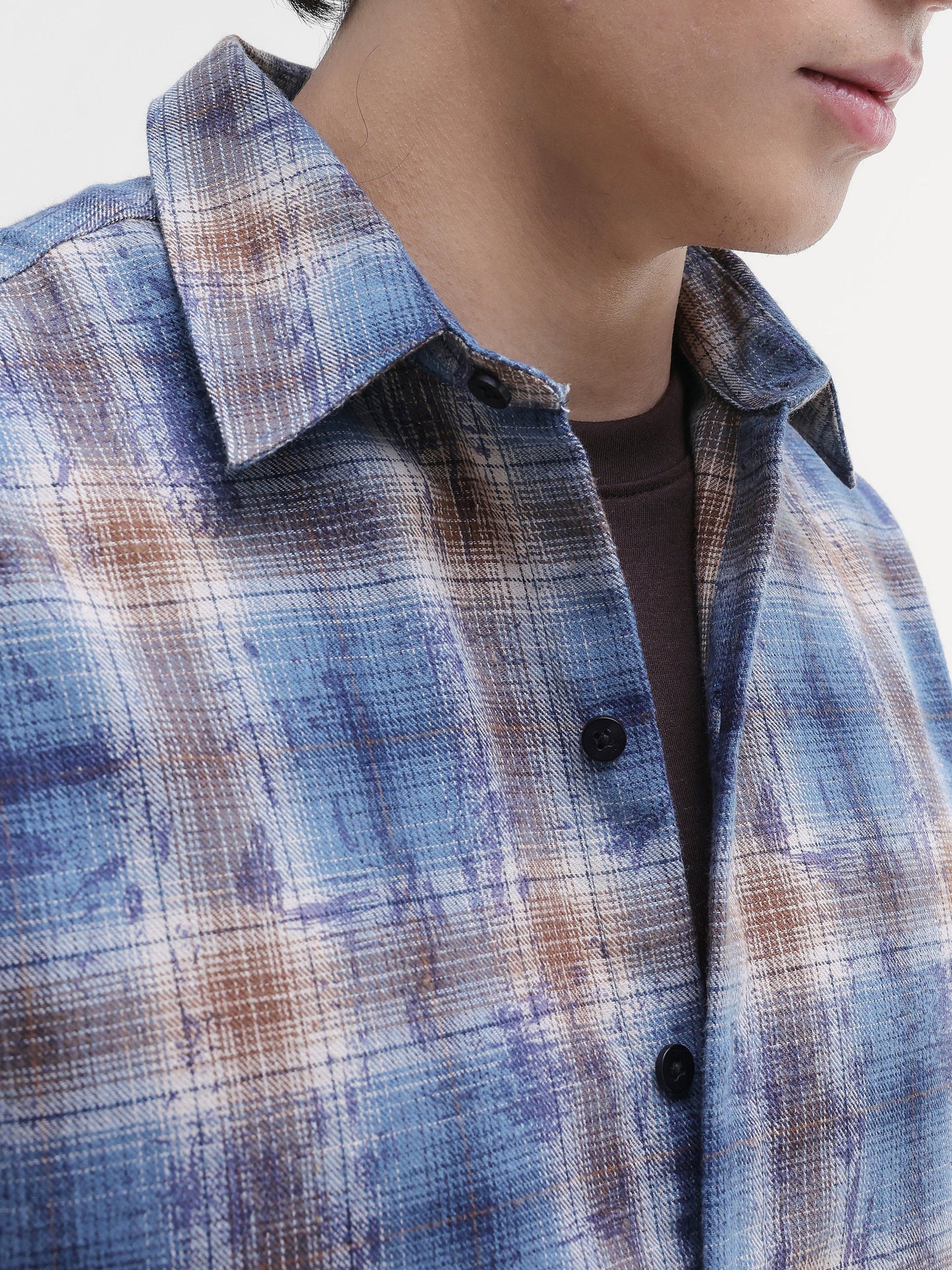 Yarn Dyed Buffalo Checks Oversized Fit Shirt