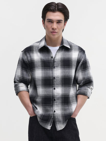 Yarn Dyed Buffalo Checks Oversized Fit Shirt